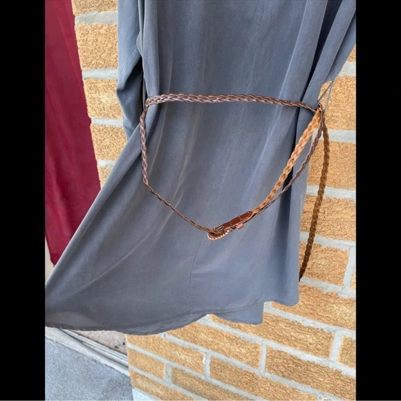 Gypsy 05 Silk Tunic Dress in Botanical gray size XS - Picture 7 of 9